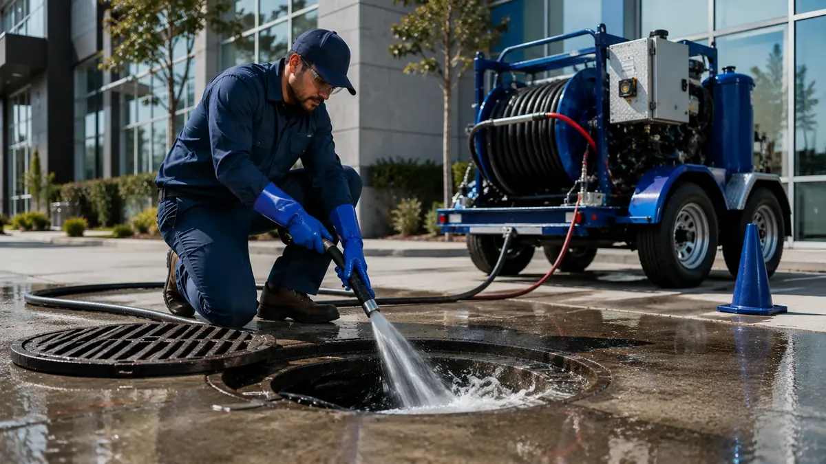 Commercial Hydro Jet Drain Cleaning in Silverado