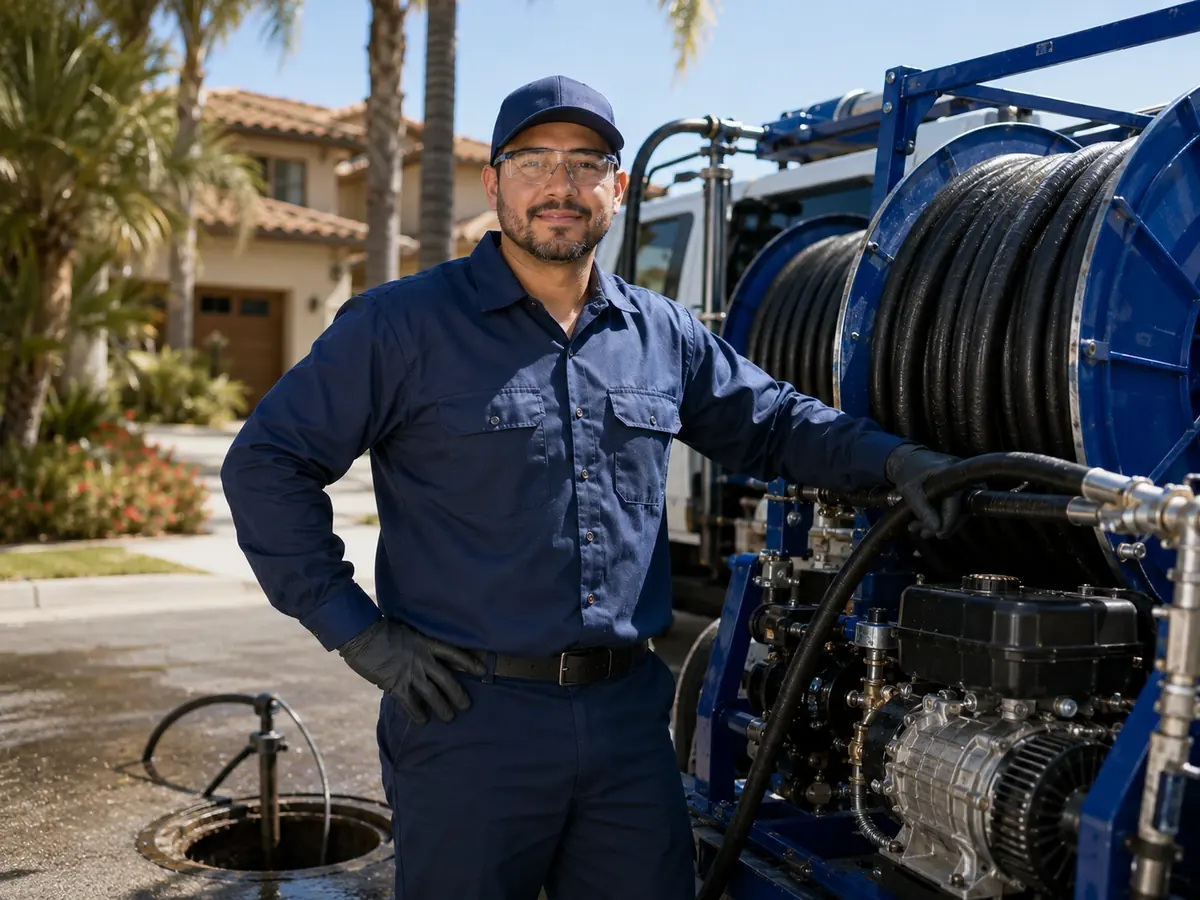 Hydro jet sewer cleaning in Silverado