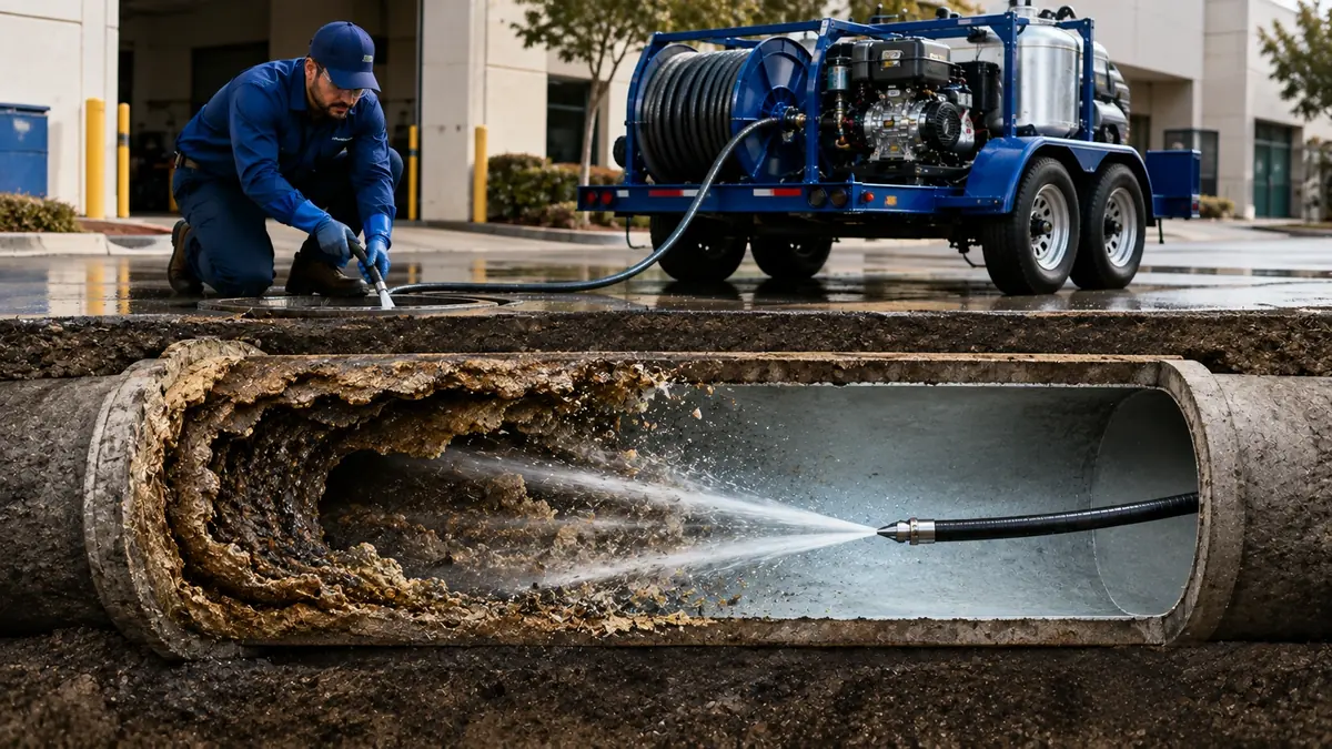 Sewer Pipe Descaling in Silverado