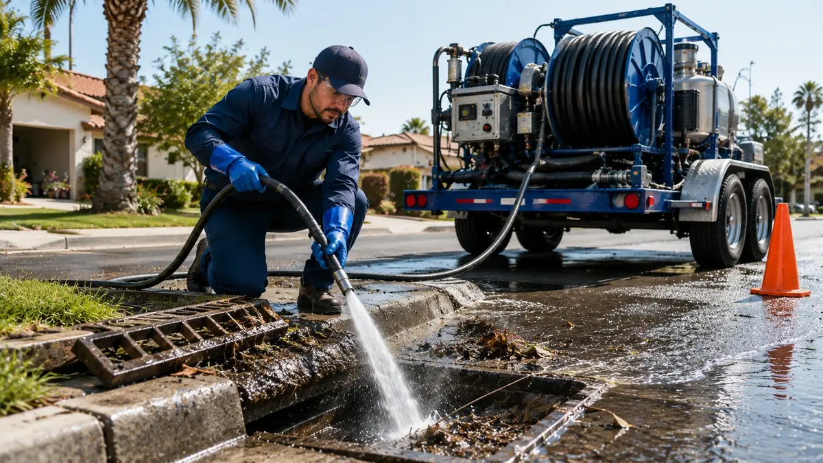 Storm Drain Hydro Jet Cleaning in Silverado